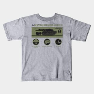 Infographic of Panzer VI Ausf. B «Tiger II» Kids T-Shirt